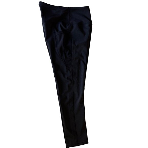 BSP High-Waist Capri Leggings W/Media Pocket Black Small Polyester/Spandex New - Picture 11 of 12
